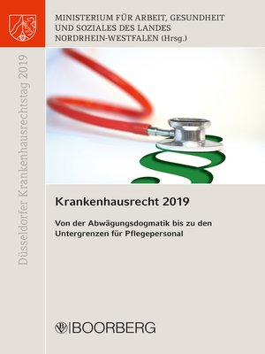cover image of Krankenhausrecht 2019